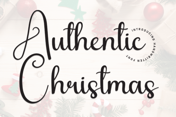 Authentic Christmas Font for Handmade Holiday Designs