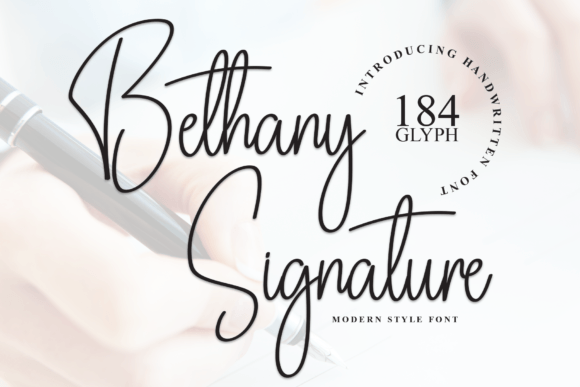 Bethany Signature Font for Professional and Charming Branding