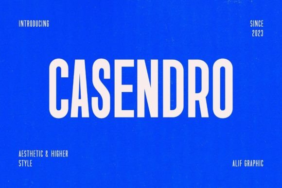 Casendro: A Modern Display Font for Editorial Design