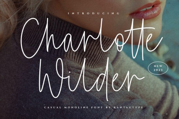 Charlotte Wilder Font for Creative Makers and Handmade Shops