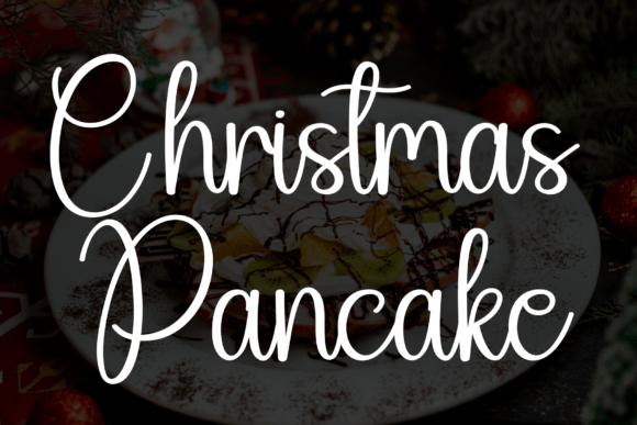 Christmas Pancake Font for Marketers and Designers
