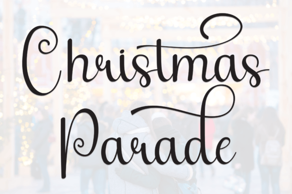 Christmas Parade Font for Branding and Business Design