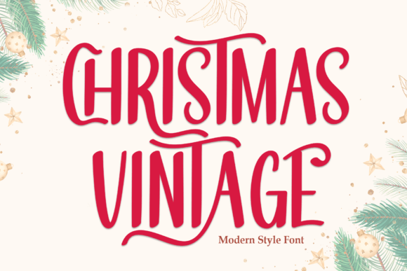 Christmas Vintage Font for Festive and Nostalgic Branding