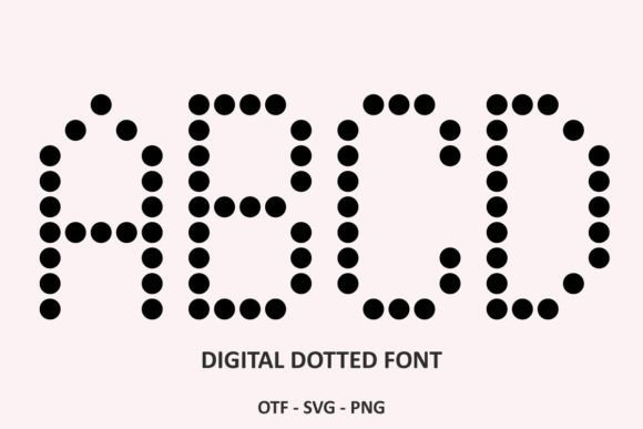 Digital Dotted – A Captivating Display Typeface for Web Design