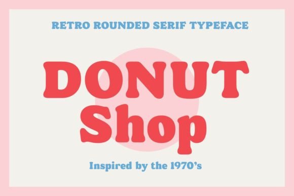 Donut Shop Font for Web Design and Branding