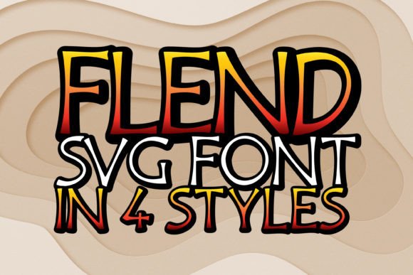 Flend: A Joyful Display Typeface for Creative Branding