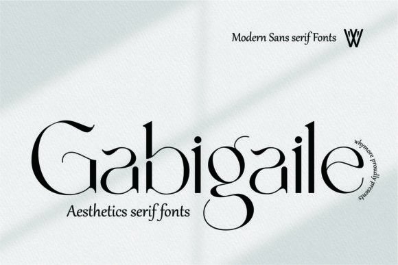 Gabigaile Font for Aesthetic Web Design and Branding