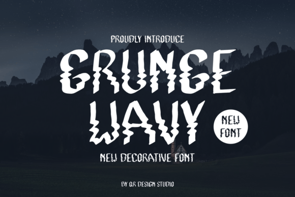 Grunge Wavy Font for Modern Web Design and Branding
