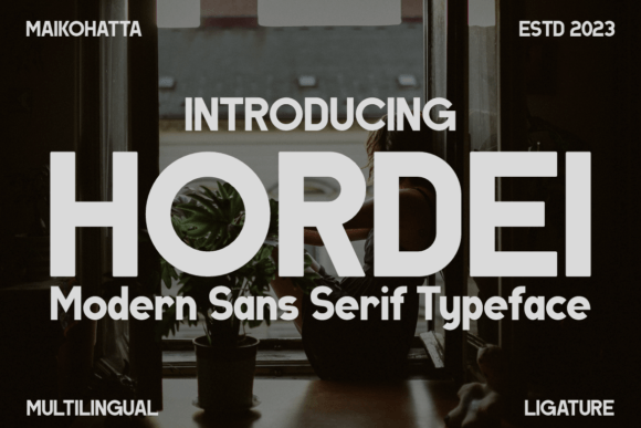 Hordei Font for Modern Branding Projects