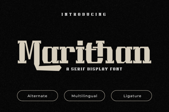 Marithan Font: A Heroic Typeface for Business Branding