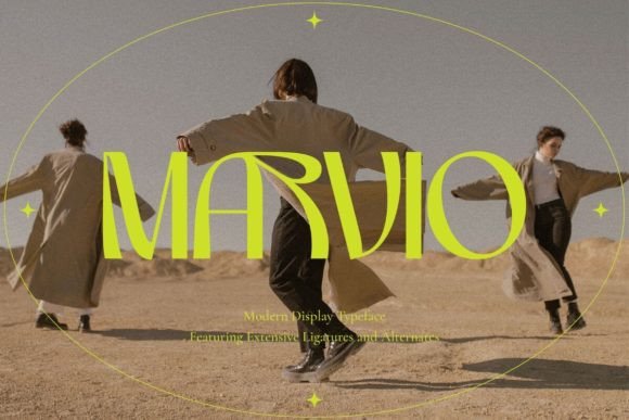 Marvio Font: A Modern Display Typeface for Editorial Design