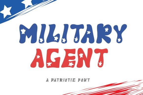Military Agent: A Patriotic Display Font for Bold Branding