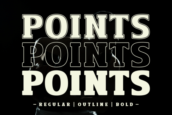 Points Font: A Stylish Slab Serif for Creative Projects