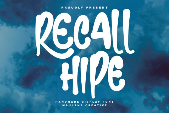 Recall Hipe Font for Campaigns and Creative Branding