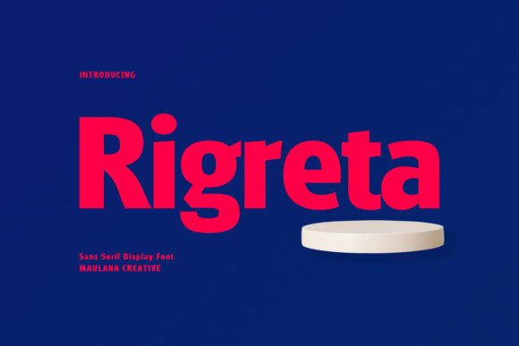 Rigreta Font for Bold and Memorable Branding