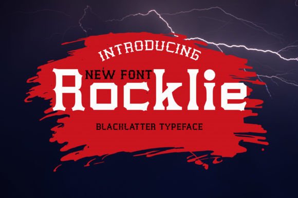 Rocklie Font: A Modern Blackletter for Bold Design