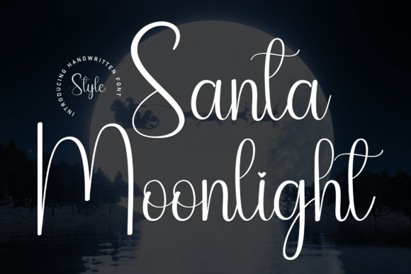 Santa Moonlight: A Handwritten Font for Warm and Playful Typography