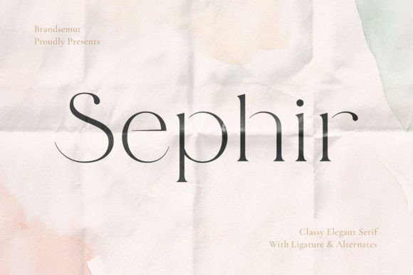 Sephir: A Premium Serif Typeface for Strong Brand Campaigns
