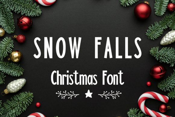 Snow Falls Font: A Sweet Script for Crafting and Design