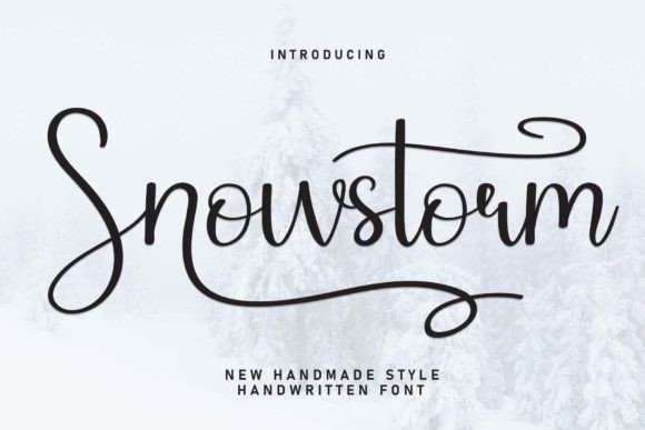Snowstorm Font: A Sweet Script for Editorial Elegance