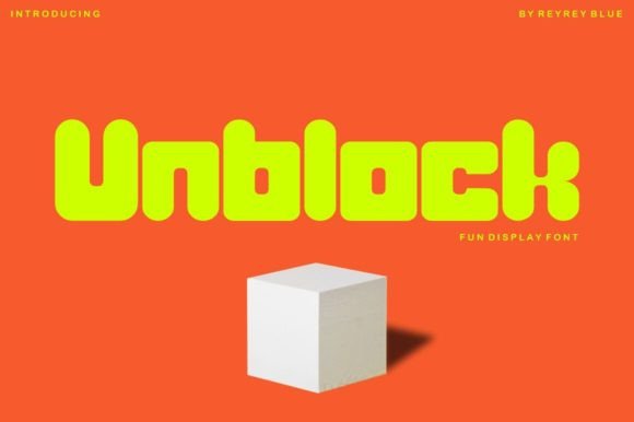 Unblock Typeface: A Bold Display Font for Modern Editorial Design