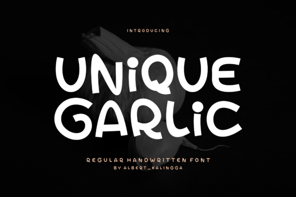 Unique Garlic Font: A Bold Typeface for Branding Projects