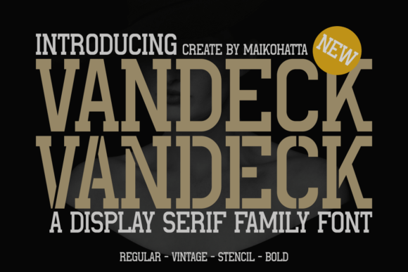 Vandeck Serif Font for Creative Product Design