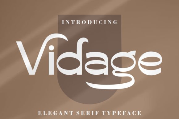 Vidage Font: A Bold, Modern Serif for Digital Branding